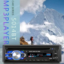 Bluetooth MP3 Player Compatible with DVD CD Single 1 Din Car Radio FM AUX USB