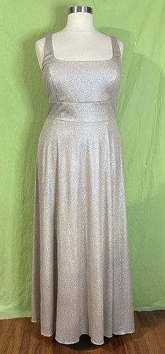 JULES & CLEO Plus Size 20 Metallic Gold A-Line Floor Length Prom Gown Dress NWT - Picture 2 of 19