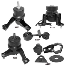 Engine & Transmission Mounts 5Pcs Set, fits Toyota Highlander 01-03; 3.0L, FWD