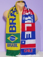 Brasil vs Chile frendly match official scarf
