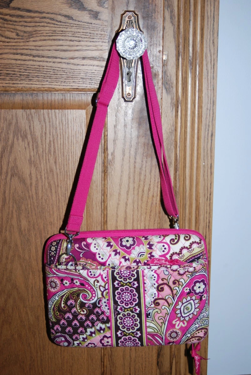 Vera Bradley Mini Laptop iPad Hard Case Cross Body Very Berry