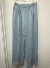 St John Pants Womens 4 Light Blue Santana Knit Marie Gray Collection Pockets