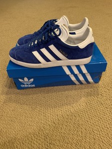 Adidas Gazelle Originals Custom Blue Menâs 7/Womenâs 8.5-9 | eBay