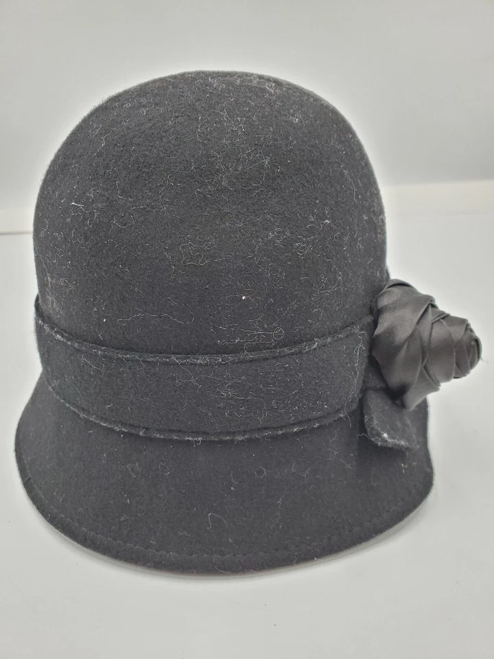 Gymboree Cloche 100% шерсти шляпа с цветком размер от 6 до 12 месяцев - Изображение 2 из 4