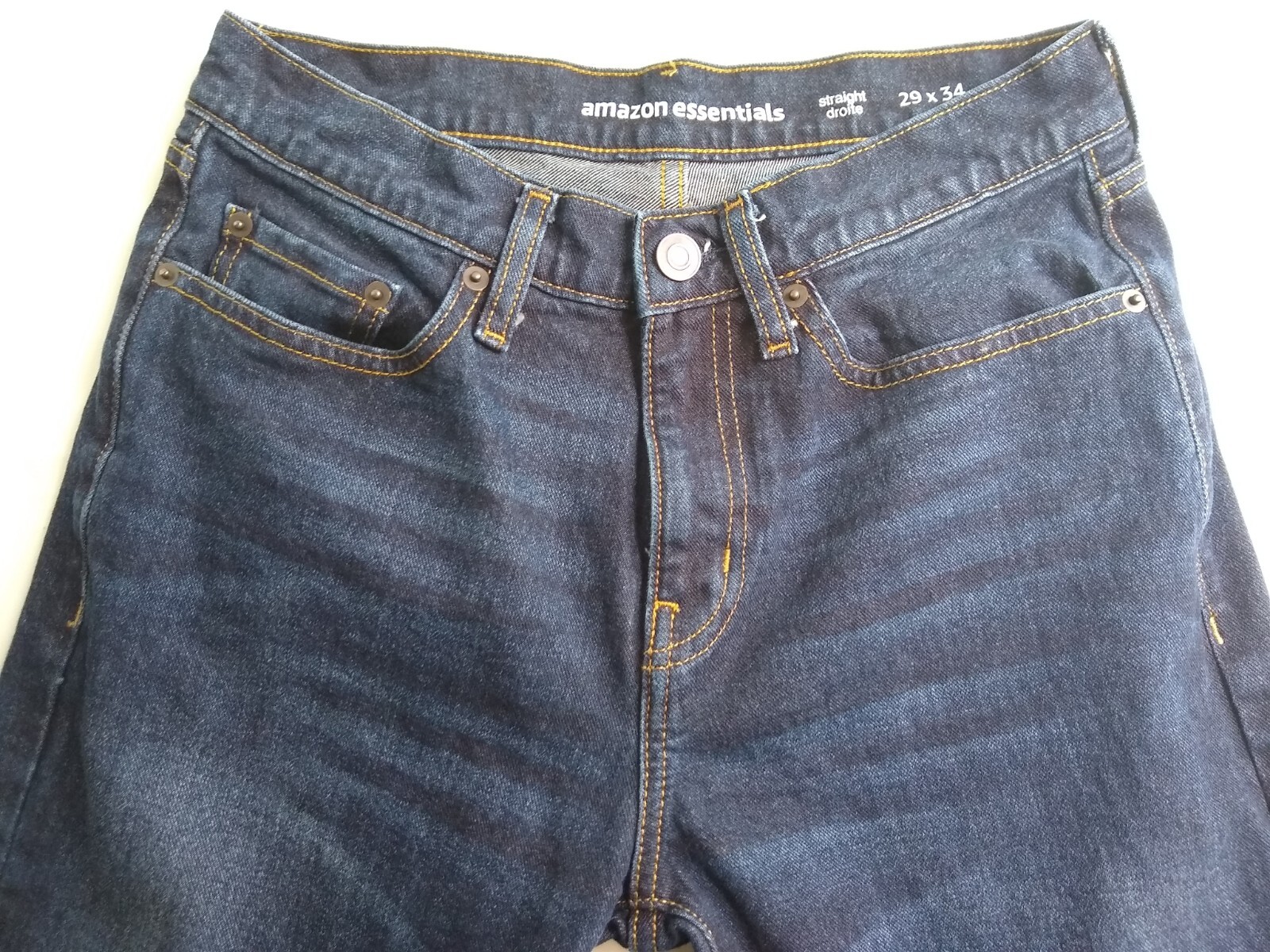 Amazon Essentials Mens Regular Straight Blue Deni… - image 3