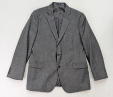 Stafford Men's Blazer Jacket Sport Coat Size 44R Gray Plaid Classic Fit