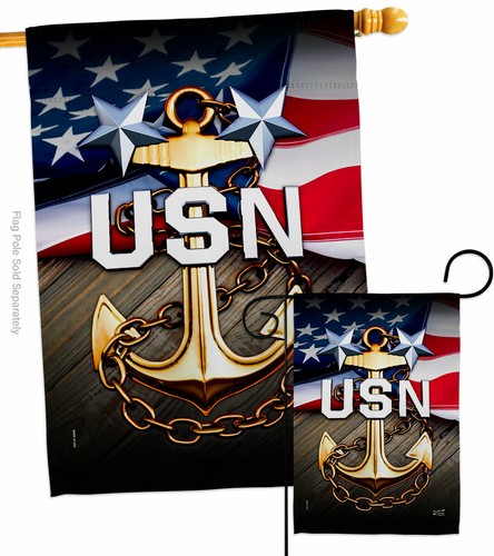 USN Garten Flagge Marine Streitkräfte Deko klein Geschenk Hof Haus Banner - Bild 4 von 17