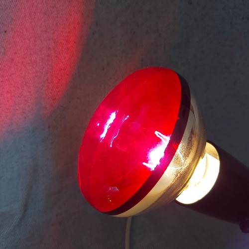 Vintage Space Age OSRAM Desk Red Light Heating Infrared Lamp - Works - Picture 6 of 24