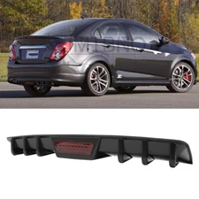 Car Rear Bumper Diffuser Fin Splitter Lip Spoiler Body Kit For Chevrolet Sonic