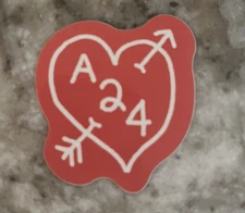A24 presents A Lover's Series Valentine Heart Sticker
