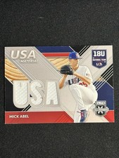 2020 Panini Elite Extra Edition USA Baseball Material Black Mick Abel #USAM-MI