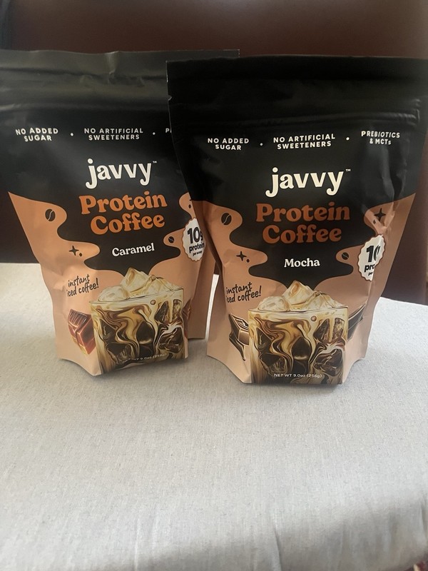 (2) Variety Javvy Caramel & MOCHA Protein & Instant Iced Coffees ☕️