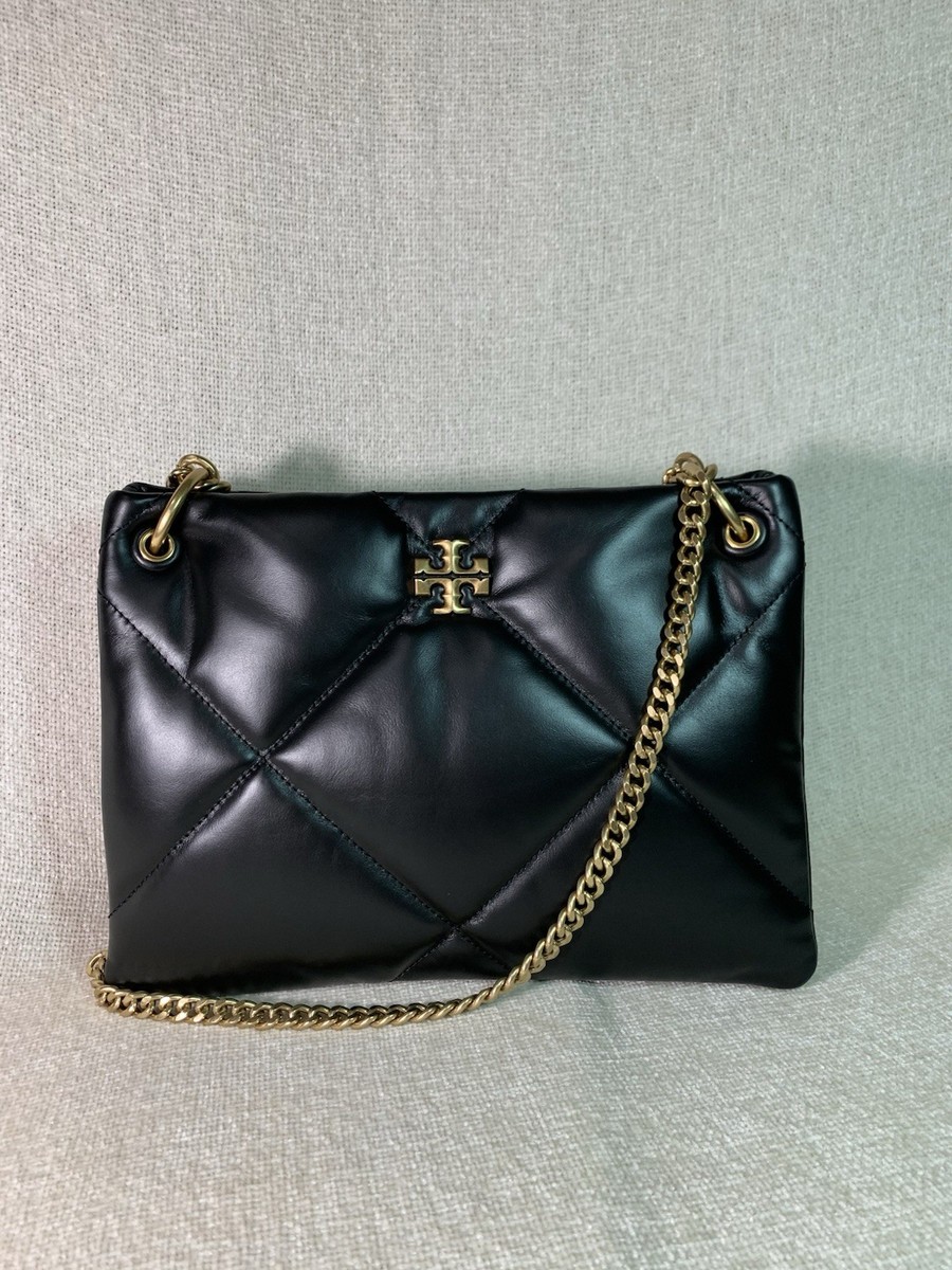 ファッション小物 M size／potteri bag／quilt × black leather