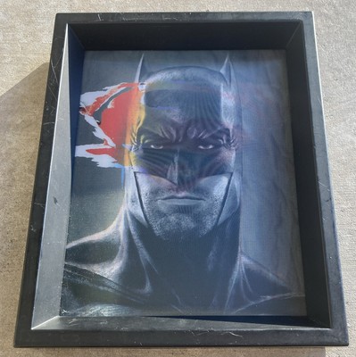 BATMAN VS SUPERMAN MOVIE HEAD SHOT 3D Shadow Box  9'' X 11''