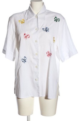 VERSE Kurzarmhemd Damen Hemd Gr. DE 38 weiß Casual-Look
