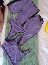 BNWT girls ladies dance fitness outfit shorts & crop top & thong &  leotard