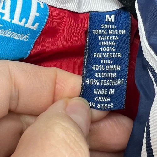 Aeropostale Uomo AERO 1987 Piumino PIUME Imbottitura Giubbotto Medium Navy Full Zip - Foto 4 di 7