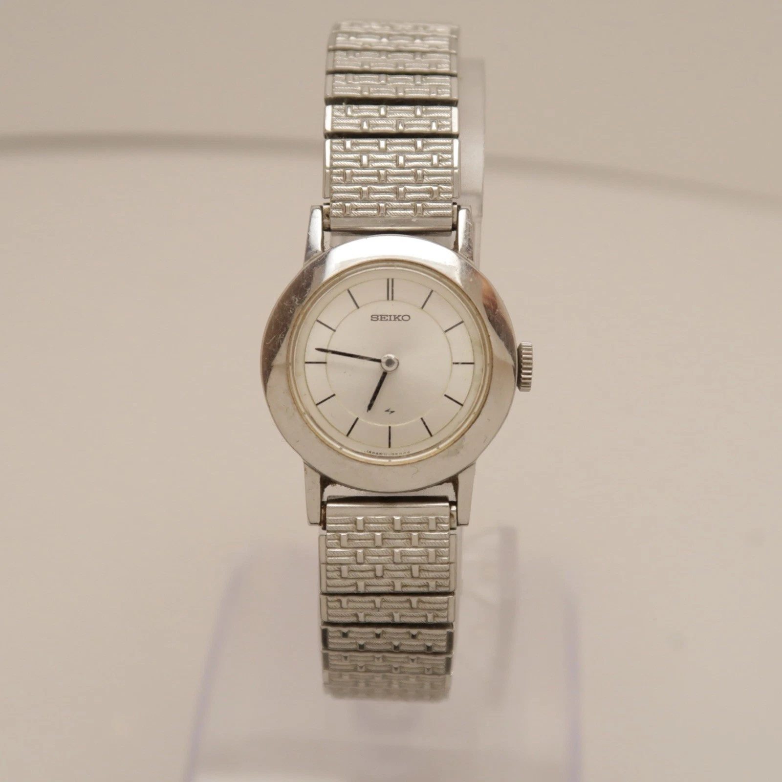 SEIKO 11-0800 Manual Wind Silver Tone Analog Women Vintage Watch W239 *WORKING
