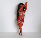 VTG 70's/80's Hawaiian Hula Girl Doll Tiki Souvenir Dancing Doll Red Bra Sarong — photo 1