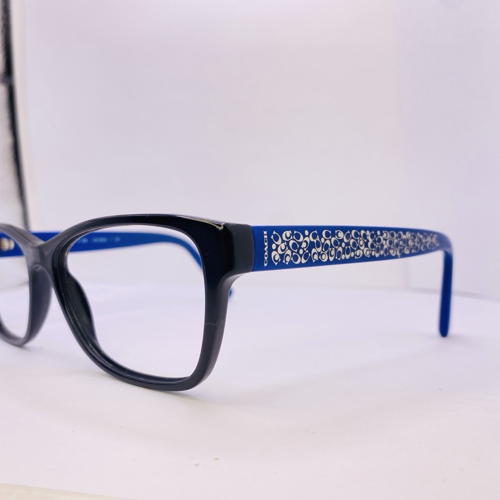 Coach Eyeglasses Sunglasses HC 6068 5282 Black Blue Logo Text 52 [] 16 135 MM thumbnail 6