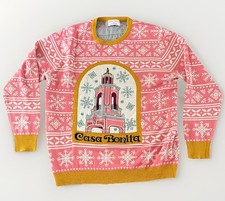 South Park Casa Bonita Winter Sweater New Restaurant Tower Pink Snowflak...