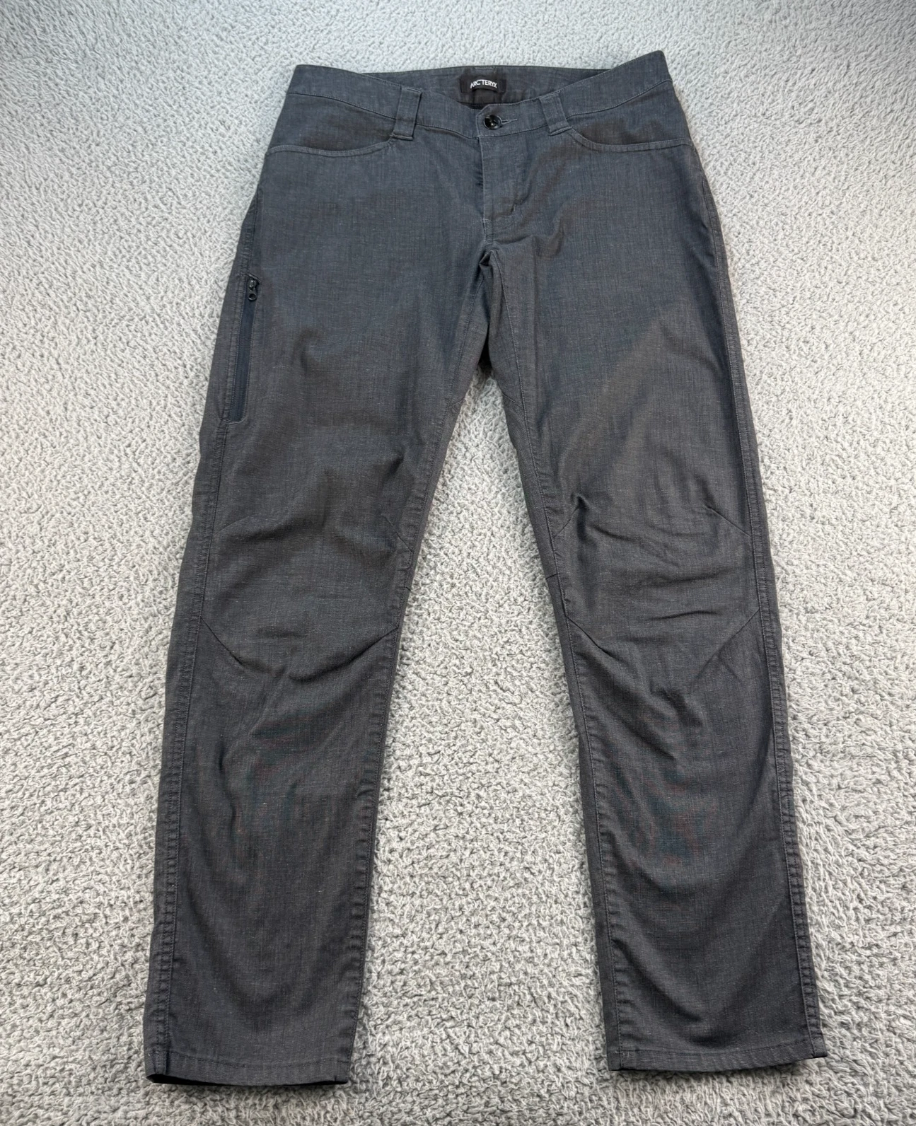 Arc'teryx A2B Commuter Pants Size 31x29 Gray Trek Zip Vent Hiking Outdoor