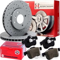 Zimmermann Sport Bremsscheiben + BelÄGe Vorne FüR VW Golf 3 Polo Lupo Caddy