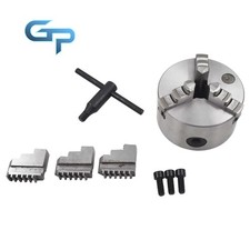 Lathe Chuck K11-100 4'' 3 Jaw Self centering Cast Iron Jaw Milling Machine NEW