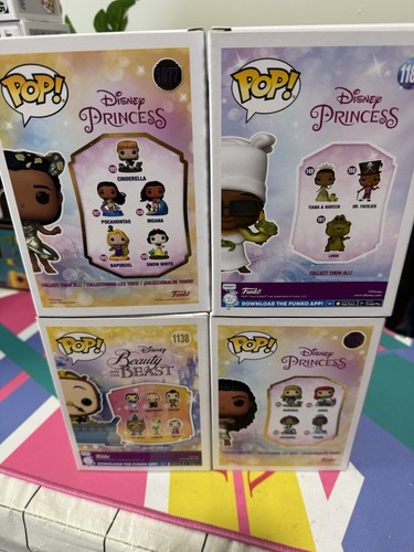 Moana Disney Princess Funko Pop Vinyl Bundle Pocahontas Mama Odi Cogsworth New - Picture 2 of 2