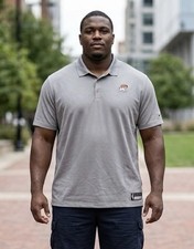 NWT Nike WNBA Phoenix Mercury Dri-FIT Polo Shirt Gray Orange Logo Men's 3XL