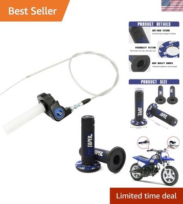 Universal 22mm 7/8'' Twist Throttle Handle Grip + Cable for Cross-Country Moto...