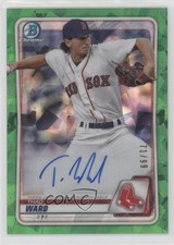 2020 Bowman Chrome Prospect Green Atomic Refractor 71/99 Thad Ward Auto 00q0