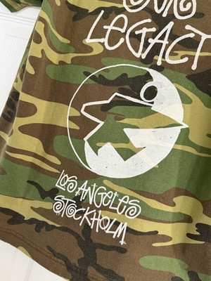 Stussy x Our Legacy Work Shop Surfman Pigment Dyed Tee Camo Size