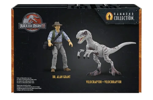 Jurassic World Jurassic Park 3 Hammond Collection Dr. Alan Grant & Velociraptor