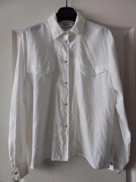 Women Massimo Dutti Shirt White Viscose 36