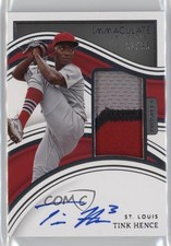 2023 Panini Immaculate Prospect Patch Auto 31/99 Tink Hence #26 Patch Auto 12ty