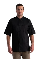 Unisex Volnay Chef Coat Black Medium