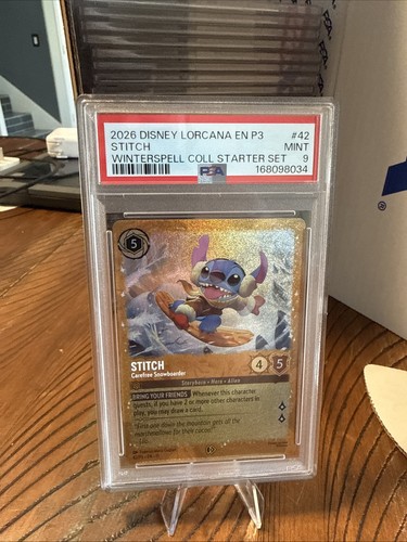 Stitch - Carefree Snowboarder graded PSA 9 for sale on eBay