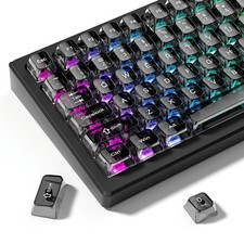 115 Keys Transparent PC Keycaps MDA Profile RGB Shine Through MX Switch Keyboard
