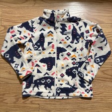 Columbia Benton Springs II Printed Fleece Youth Jacket XL Full Zip Pockets