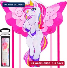 JOYIN 43.3'' Unicorn Kite Easy to Fly for Kids and Adults, Large Beach Kite for