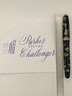 Parker Deluxe Challenger Green & Black Fountain Pen 14k Flexible Nib Restored — photo 2