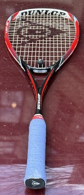 DUNLOP FUSION 155 Squash Racket - Graphite ACS Head Light 16x19 155g CLEAN