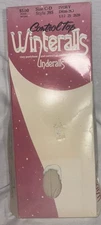 Vtg Hanes hosiery Control Top Winteralls Underalls Size CD Ivory pantyhose 385
