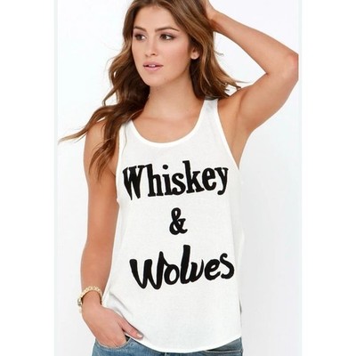 MINKPINK ''Whiskey & Wolves'' tank top.