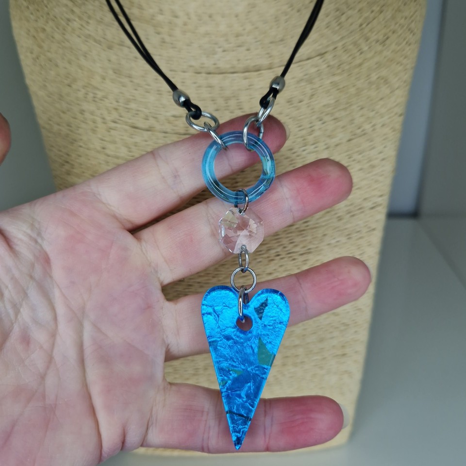 Antica Murrina Necklace Blue Murano Glass Pendant Venezia Statement Art ...