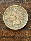 1902 p indian head cent a very fine coin with liberty plus a surprise coin