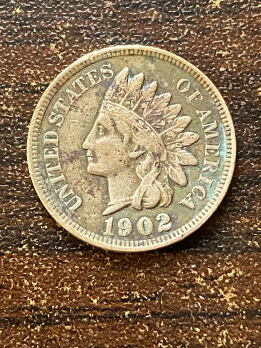 1902 p indian head cent a very fine coin with liberty plus a surprise coin