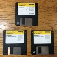 Norton Utilities for Macintosh 3 Disk Set / Macintosh Computer Software