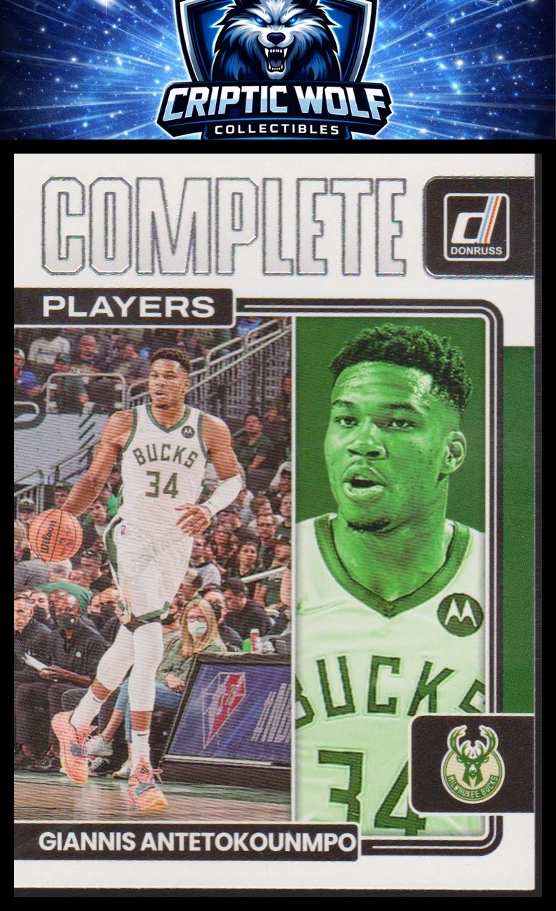 2022-23 Donruss #4 Giannis Antetokounmpo Complete Players Milwaukee Bucks